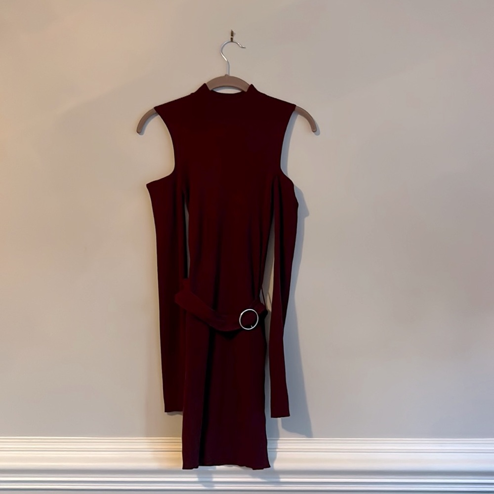 Forever 21 Shoulder Cut Dress w/ Belt